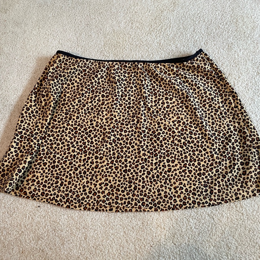 Baja Blue Leopard Coverup skirt s/large
